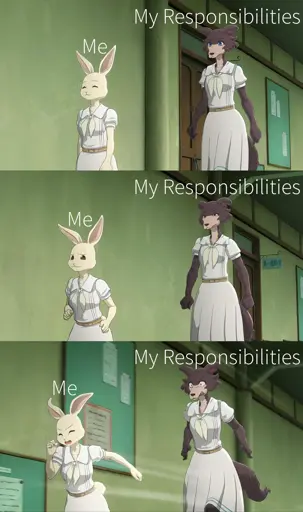 so many responsibilities...