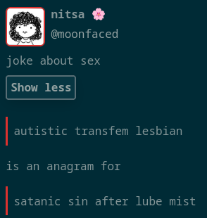 Post by  "nitsa 🌸 (@moonfaced@goo.dgirl.gay)"