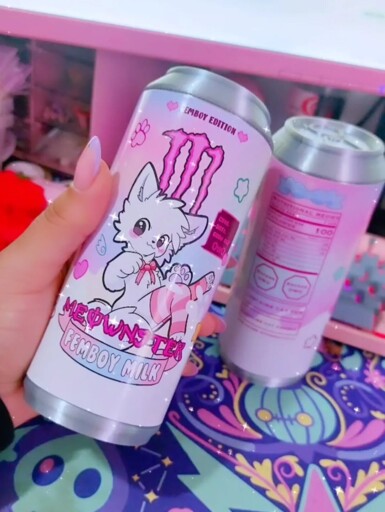 meownster energy: femboy milk