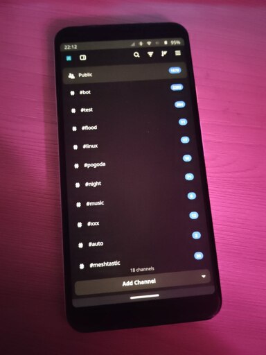 A Pixel 3a XL showing Meshy app on Nura