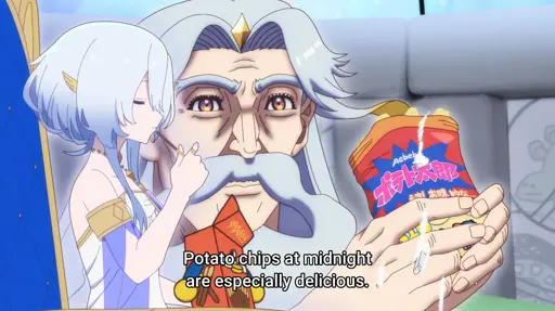 Potato chips at midnight are especially delicious.